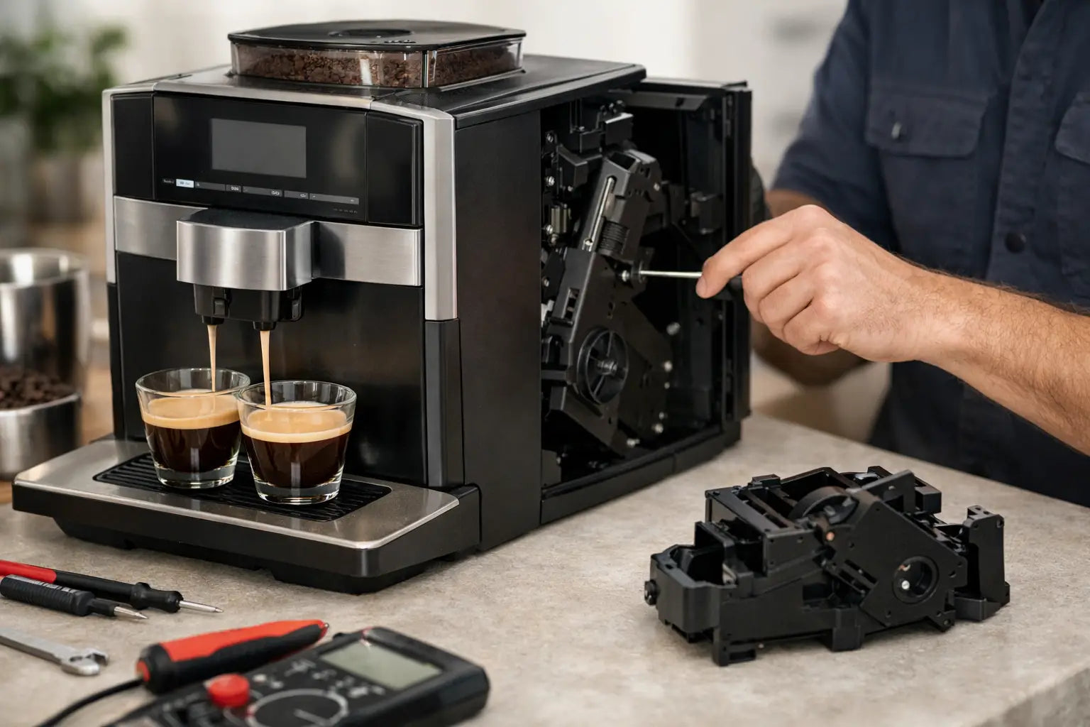 Siemens Kaffeevollautomat Reparatur richtig angehen